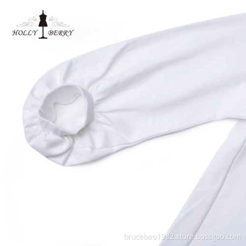 New Fashionable White Basic Model Stylish Blouses Top
